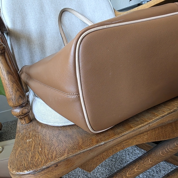 Coach Park Metropolitan Vermillion Cross Grain Leather Large Tote 2014 - Picture 4 of 12